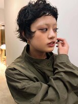 サンプラス(san+) 【柏原良亮】レイヤーパーマショート 顔周りカット