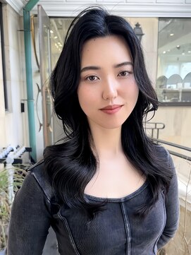 ラグーン 原宿 表参道(LAGOON) 韓国風垢抜けヨシンモリレイヤー20代30代美髪ブルーブラック