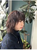 大人ウルフパーマ×フェイスレイヤー