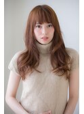 【aRiettaAZABUスタイル】20代抜け感ロング/顔周りレイヤー/小顔
