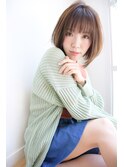 【SPLENDO立花】スリークボブx透明感カラーxシースルーバング