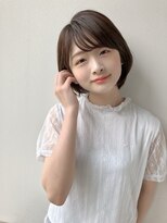 メモリーズ 銀座(Memories)&nbsp;ショートボブ/マロンベージュ/Aライン/かきあげ/前髪［銀座駅］