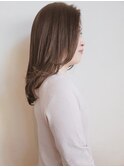毛先ワンカールパーマセミロング/ニュアンスカラー