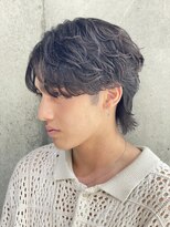 フィフス(fifth)&nbsp;波巻きスパイラルパーマ/センターパート/メンズウルフ