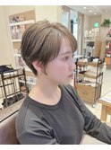 ショート　ショートボブ　丸みボブ　ハンサムショート