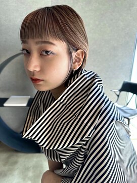 イトシテ ベージュショートウルフ　【鎌田　隆雅】