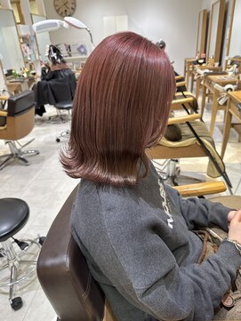 ヘアーメイクブランニュー セントラル 西大寺店(hair make Brand new central) ピンクベージュ