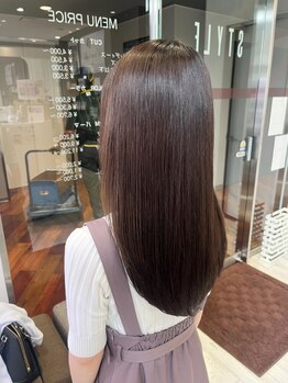 スタイル 大竹(STYLE)の写真/【ゆめタウン大竹】縮毛矯正の常識を変える!厳選薬剤×最新技術でまっすぐ過ぎないさらふわ美髪