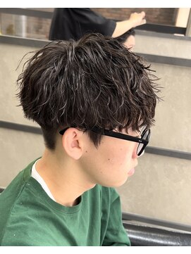 スイッチ(men's SWITCH) 無造作パーママッシュツーブロック刈り上げショート