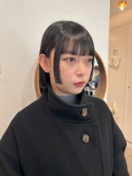 ガーランド (Garland) 小顔ボブ顔周りレイヤー切りっぱなしシースルー前髪原宿神宮前