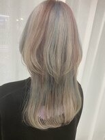 ルノン フィージュ(LUNON fieju)&nbsp;ホワイトブロンド/デザインカラー/ハイトーン/ウルフカット