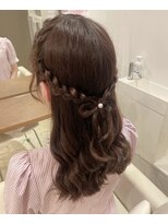 ヘアセットサロンコト(Hair Set Salon KOTO)&nbsp;三つ編みリボンヘア