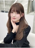 人気顔まわりカット/トレンドレイヤーカット¥ダークブラウン上野