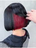 ボブミディアム美髪くびれミディ顔周りレイヤー_ba544841