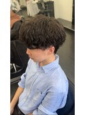 強めの無造作シャドウパーマ