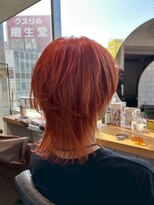 ミエルヘアーエスト 新宿店(mielhair est)&nbsp;ビビットオレンジ☆ブリーチカラー　【新宿】