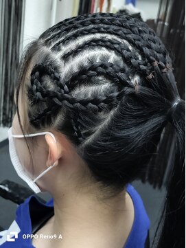 バカラ ヘアー 北花田(BAKARA HAIR) リボンデザインコーンロウ☆