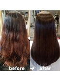 髪質改善/縮毛矯正/美髪/艶髪/弱酸性縮毛矯正/美髪ストレート