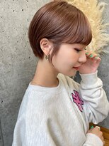 サロウィン 熊本上通り店(SALOWIN)&nbsp;熊本　丸みショート　マロンベージュ　艶髪　髪質改善　Arisa.