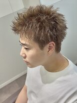 ディア 大宮店(DIA) メンズミルクティーベージュ大宮スパイキーショート短髪ルーズ