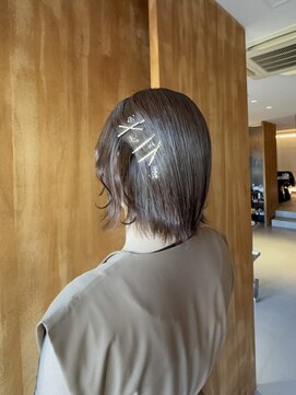 ニュイ 木更津(nuit) ピンクベージュ/アンブレラカラー/クールショート/前髪/木更津