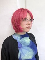 ヘアー アレス(hair ales)&nbsp;派手髪　デザインカラー　ピンクカラー　マニパニ
