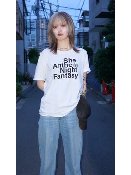 ヴァーディ オモテサンドウ(Vardy omotesando) design/三毛猫カラー ハイトーンデザイン ミディアムブリーチ