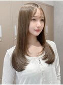 結べるレイヤーカット/グレージュブラウン/韓国/顔周り/川崎83