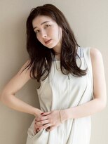 スリーランド(THREELAND)&nbsp;ミルクティーブロンド/ダークブルー/デジタルパーマ/ 蒲生四丁目