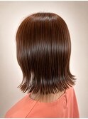 美髪になれる切りっぱなしボブ