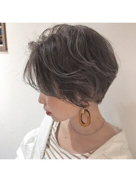 レンク(LENC) Coast.ハイライト×グレージュカラー×ショートヘア