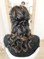 ロカット サロン(Roquat Salon) お呼ばれハーフアップアレンジ【ヘアアレンジ 立川/立川南】