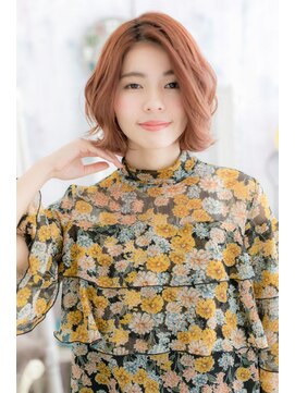 ミック ヘアアンドメイク アップ 駒込店(miq Hair&Make up) ピンクブラウンが大人スイート★抜け感エアリーボブa