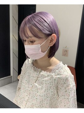 ソワンドゥブレス 瓜破店(soin de brace) 【辻快樹】ケアブリーチ/ラベンダーカラー