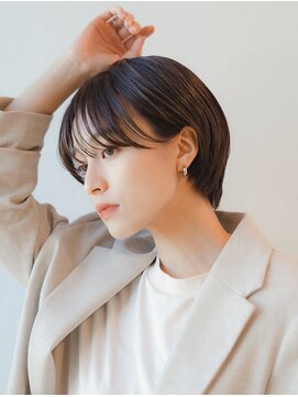テュケー(TYCHE) シースルーバングの大人可愛いショートヘア/20代/30代/40代/50代