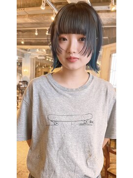 髪質改善と縮毛矯正の専門店 サンティエ(scintiller) 大人綺麗な小顔襟足スッキリショートボブ　30代40代50代