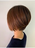 美シルエット小顔ショート丸みショート30代40代