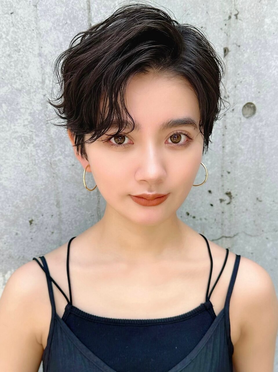 リークフー(Ree cu fuu) ハンサムショートにゆるく波パーマをかけました!