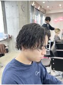 赤羽メンズカットパーマツイストスパイラルパーマウルフスタイル