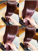 透明感抜群♪ダブルカラーブリーチハイトーンピンクパープル