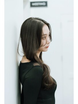 モアナ バイ ラナ 甚目寺店(MoanA BY LANA) デザインカラー/レイヤーカット/ウェットヘア/オリーブベージュ