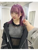 ジーナ オモテサンドウ(XENA) ケアブリーチ×ダブルカラー×ラベンダーピンク(表参道)