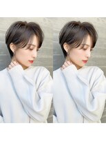 ロンドプロフィール 浦和(Lond profil) 大人可愛い20代30代40代黒髪前下がりショートボブ丸みショート◎