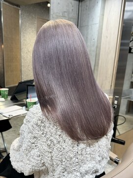 サンク 原宿 表参道(cinq) 原宿ラベンダーグレージュピンクアッシュミディアムレイヤー