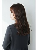 30代40代50代ロングレイヤーゆる巻きブラウンカラー髪質改善