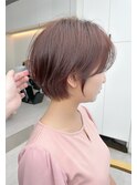 似合わせカット/ショートボブ/小顔ヘア/メルティカラー/くせ毛