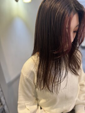 アンスール(Un Seul) フェイスフレーミング×ベージュカラー