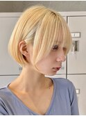 30代40代大人女性/前髪ありショートボブ/ショートヘア/髪質改善