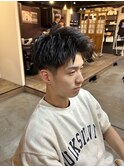 短すぎない刈り上げアップバングショート