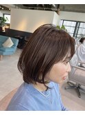 くびれレイヤー　グレイカラー白髪染め白髪ぼかし40代50代